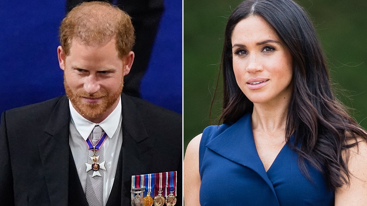 Side by side photo of Meghan Markle and Prince Harry