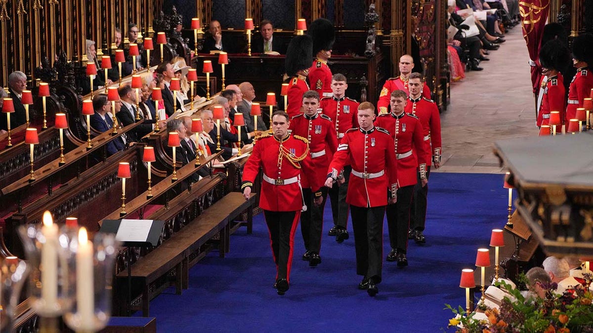 Service personnel from Regiments of the Household Division