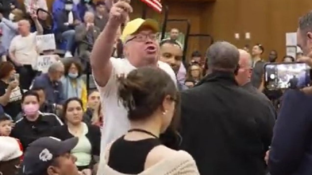 AOC shouted down in townhall