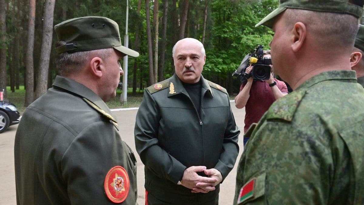 Lukashenko speaks to Central Command Post of the Air Force and Air Defense Forces