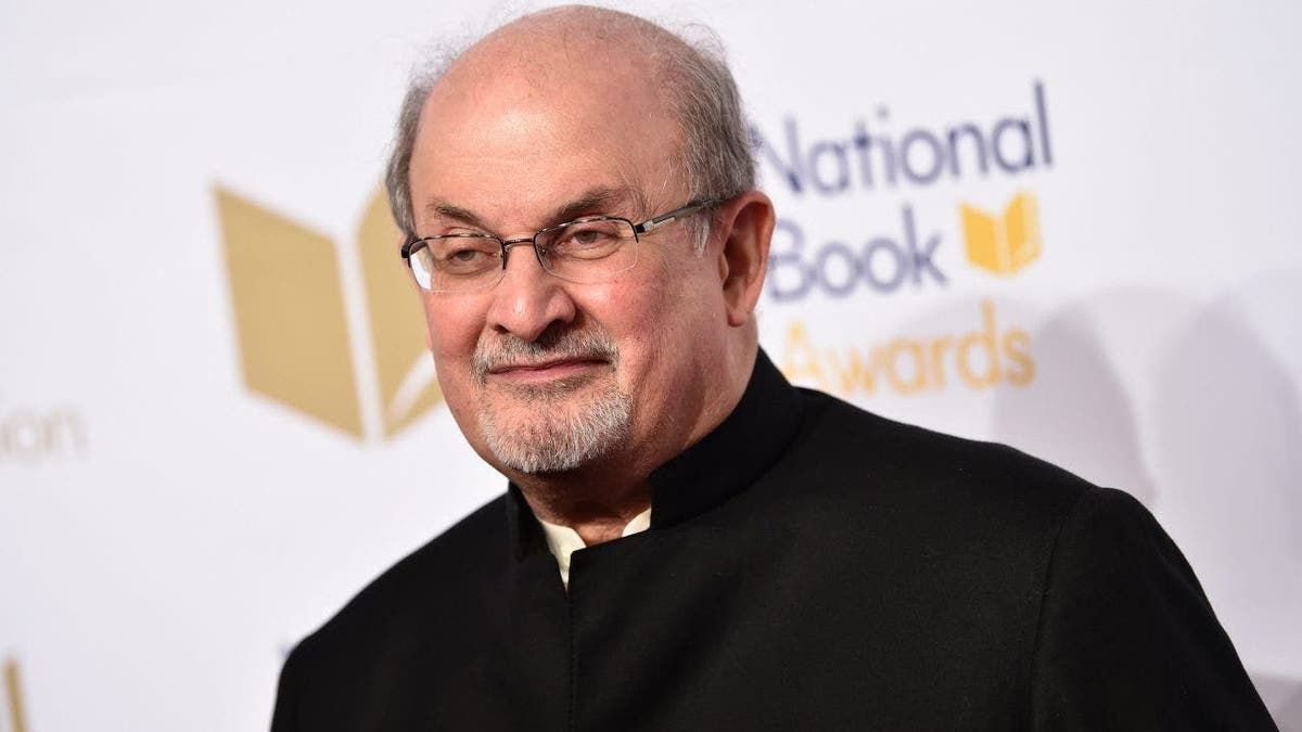 Salman Rushdie smiling