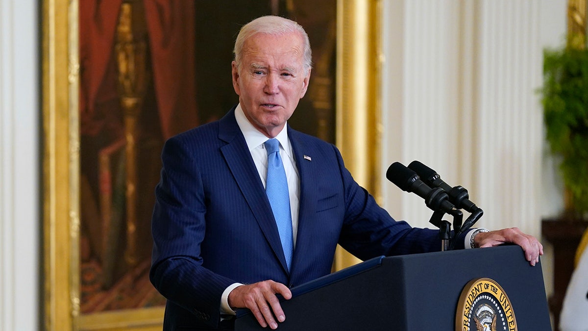 Biden at podium