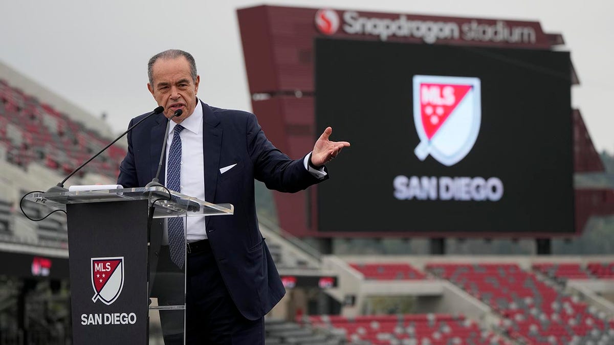 Mohamed Mansour is introduced as an MLS owner