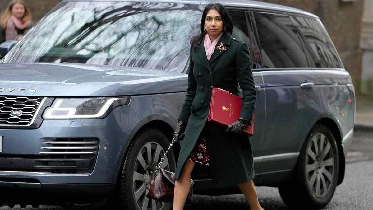 Britain's Home Secretary Suella Braverman