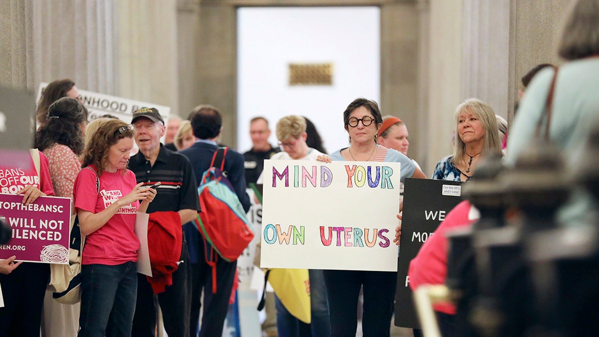 Pro-abortion protester