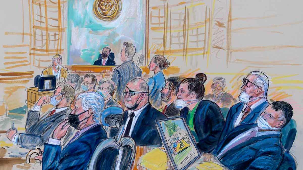 Oath Keepers trial depiction