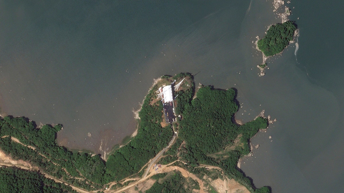 Satellite imagery of the launch site