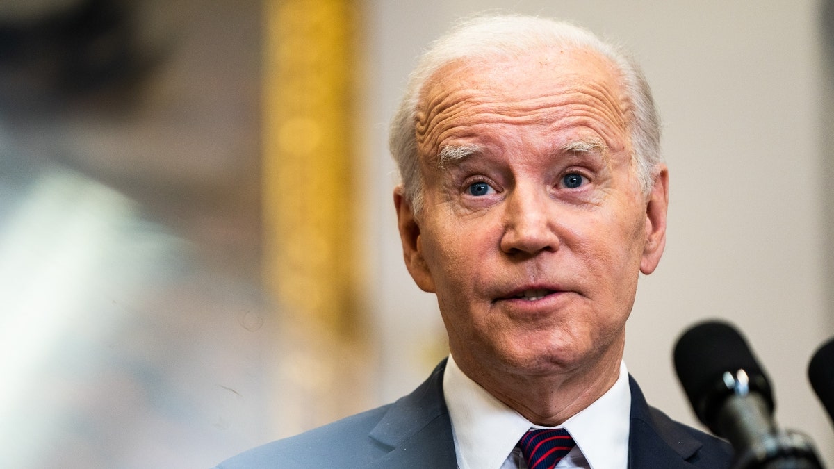 President Biden at a podium