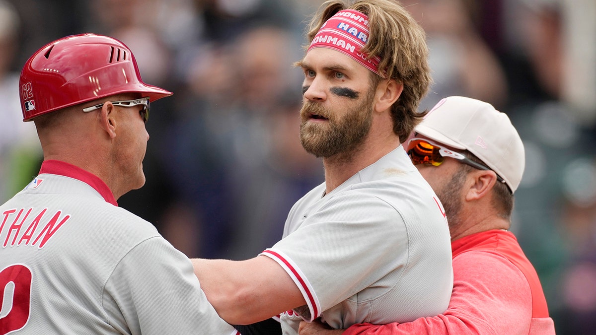 Phillies Star Bryce Harper Stormed Rockies Dugout, Benches Clear