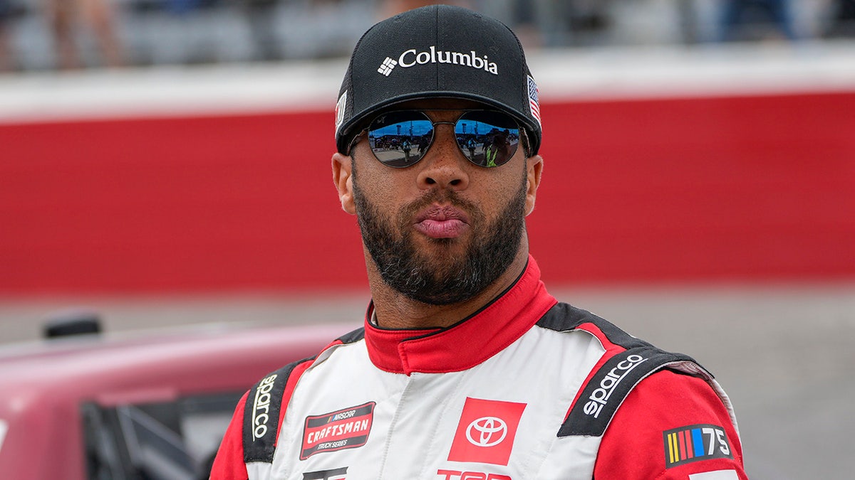 Bubba Wallace in North Wilkesboro