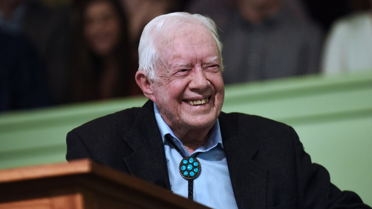 Jimmy Carter smiles