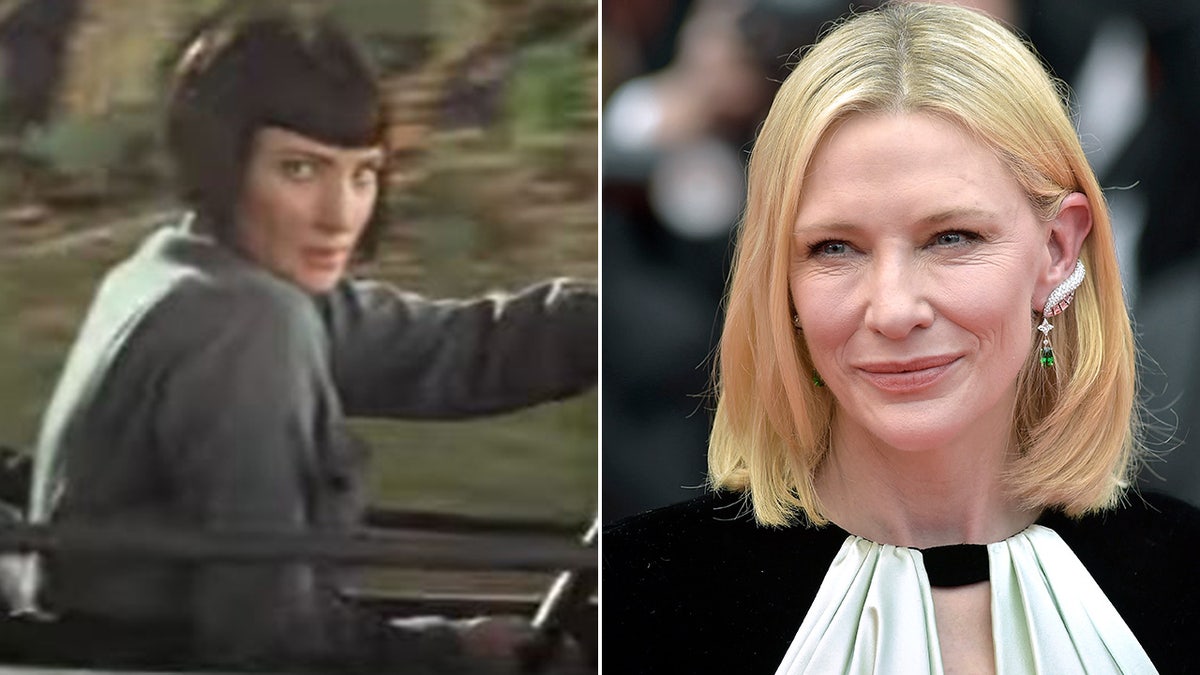Cate Blanchett then and now split