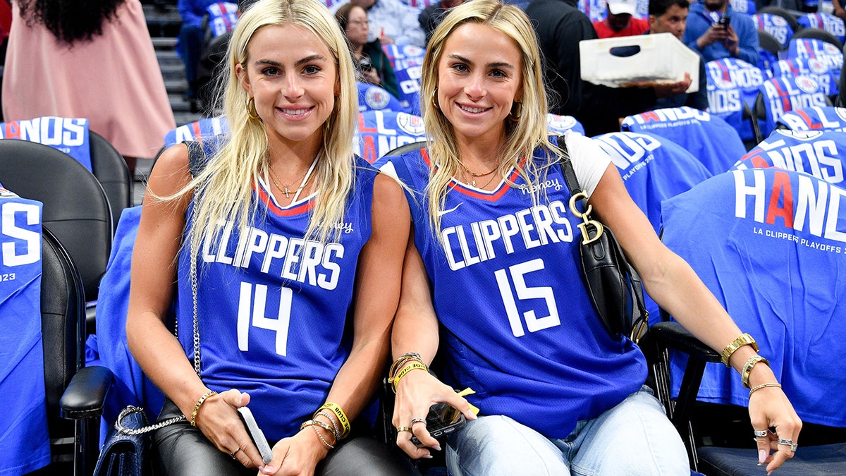 Cavinder twins at Clippers game