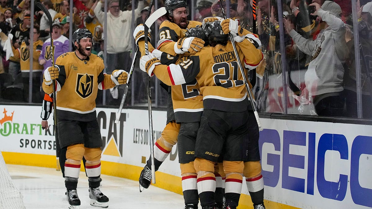 Chandler Stephenson celebrates game-winner