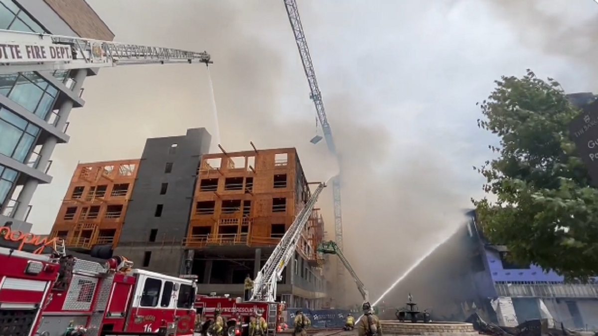 Fire at Charlotte, North Carolina construction site