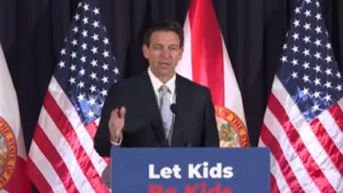 Florida Gov. DeSantis delivers speech in Tampa