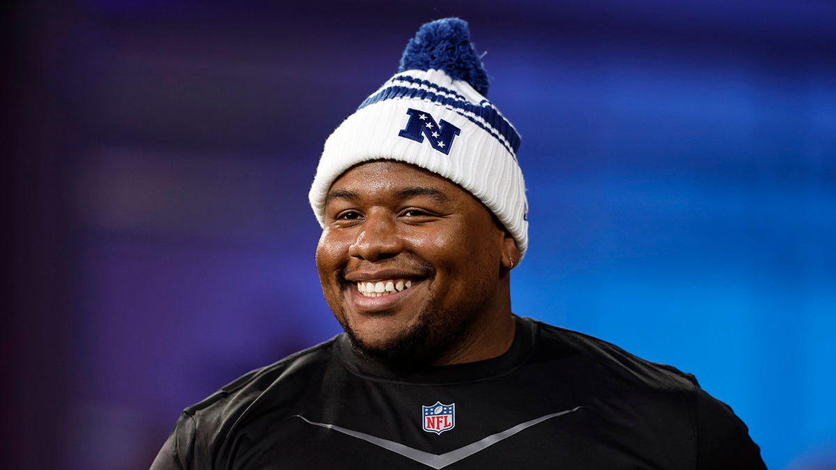 Dexter Lawrence smiles