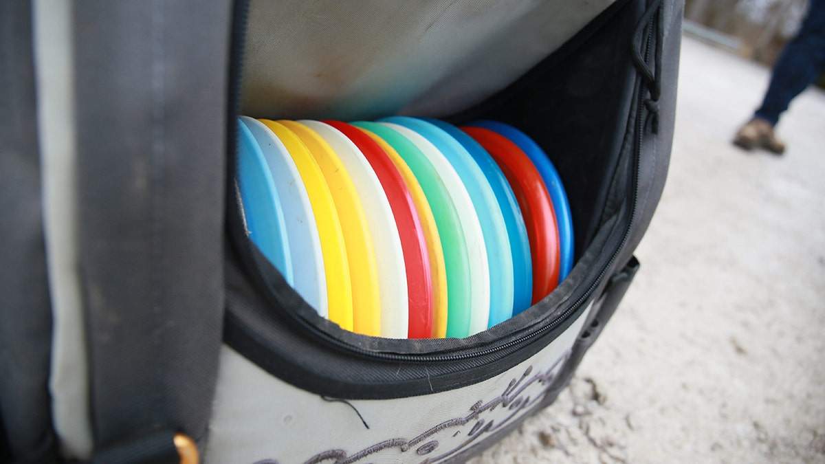 Discs in a backpack