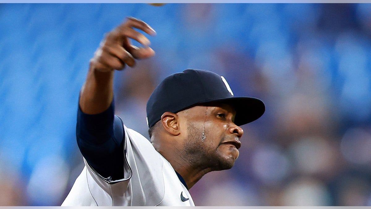 Domingo German pitches in Toronto