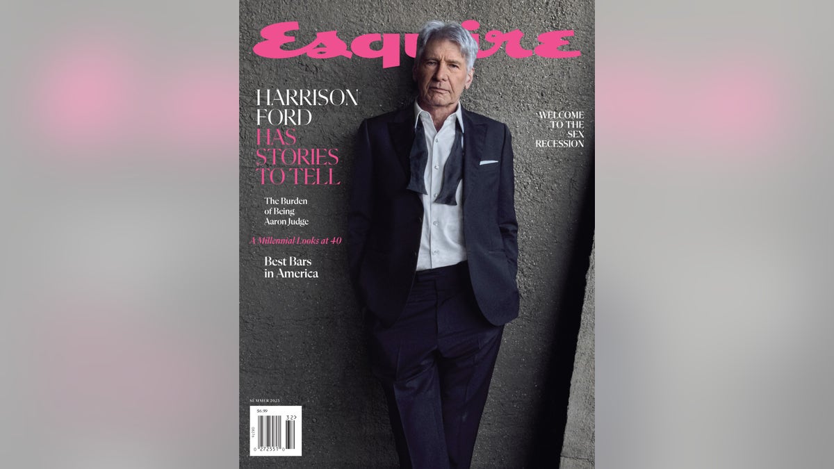 Harrison Ford on the summer 2023 cover of Esquire