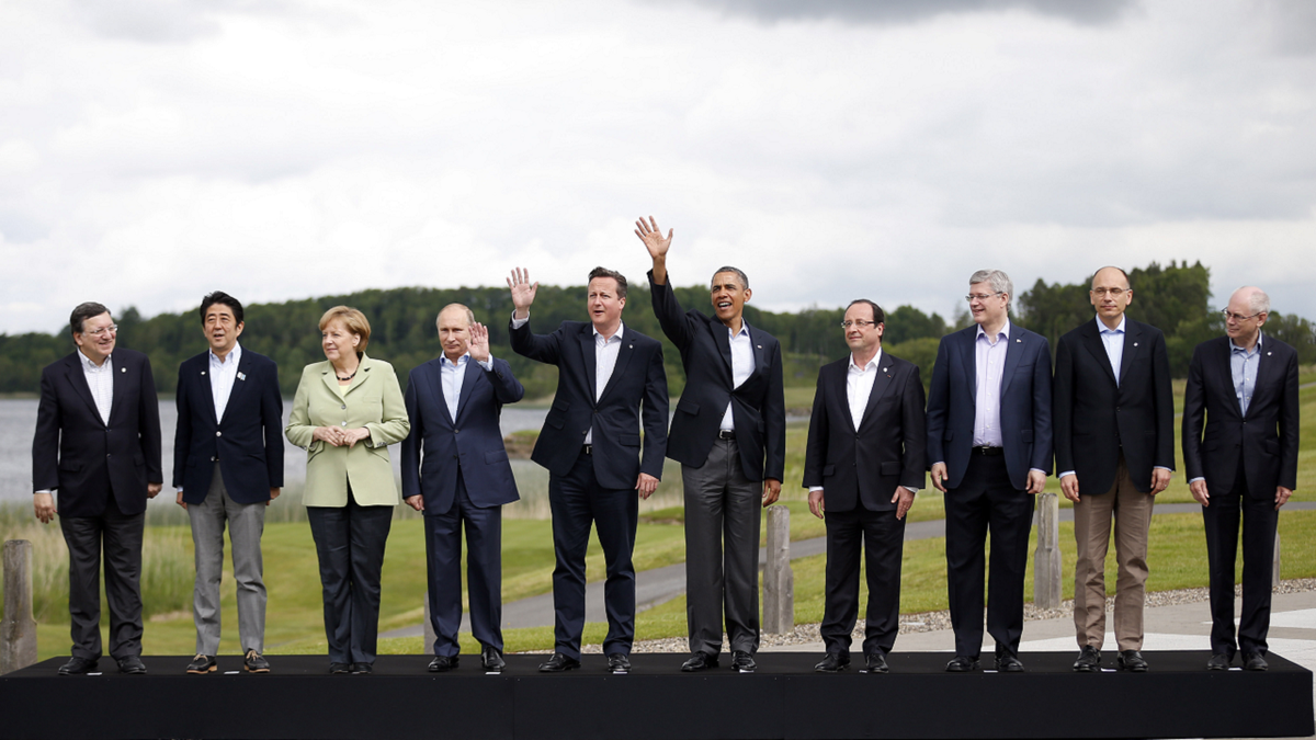 Leaders of G-8 nations in Northern Ireland in 2013