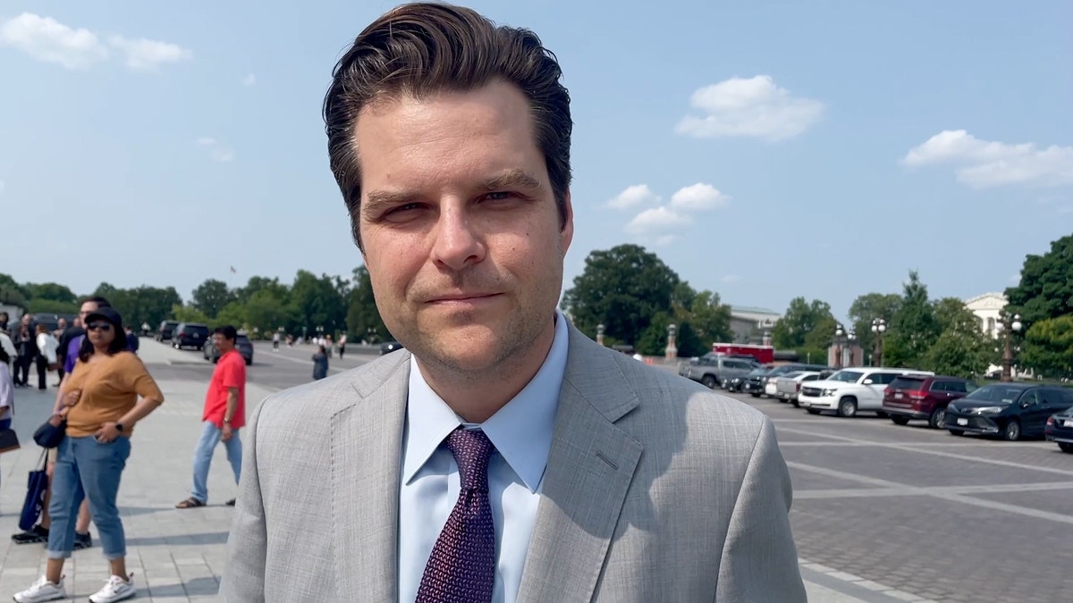 Rep. Matt Gaetz outside