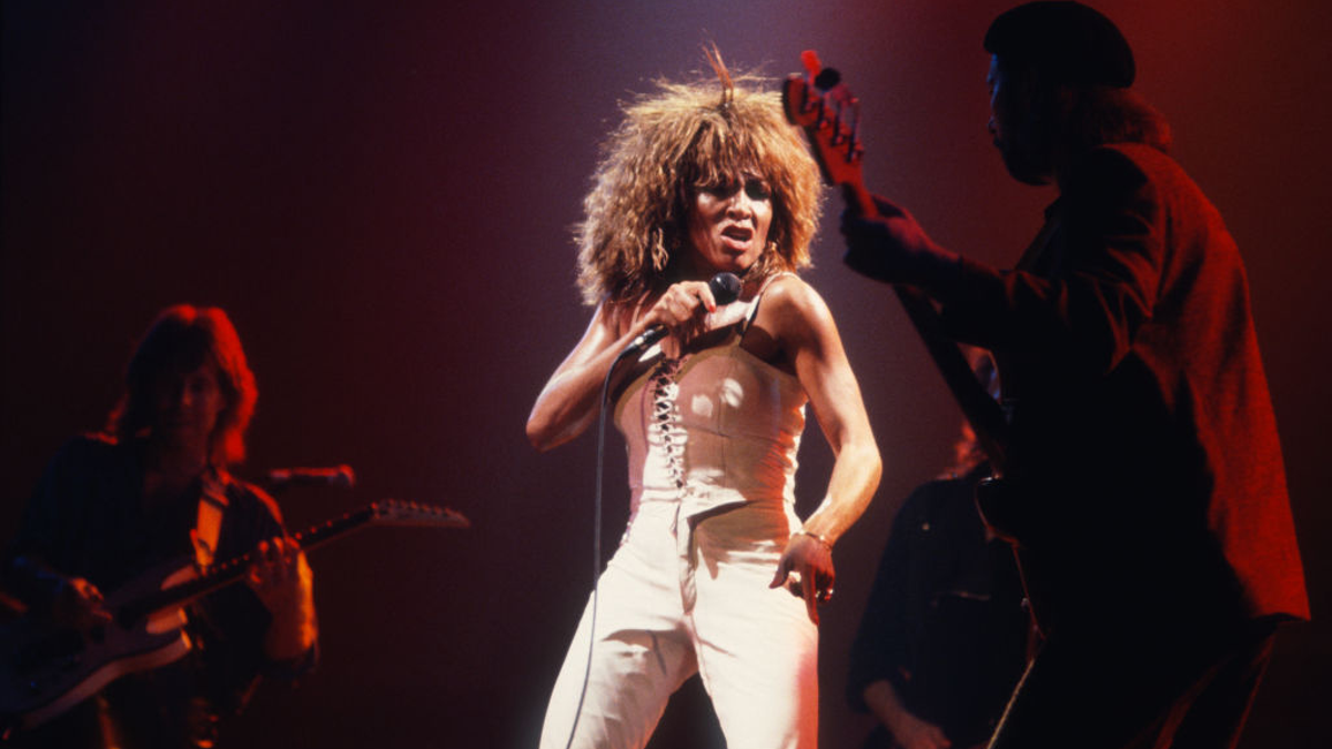 Tina Turner sings on stage in Belgium