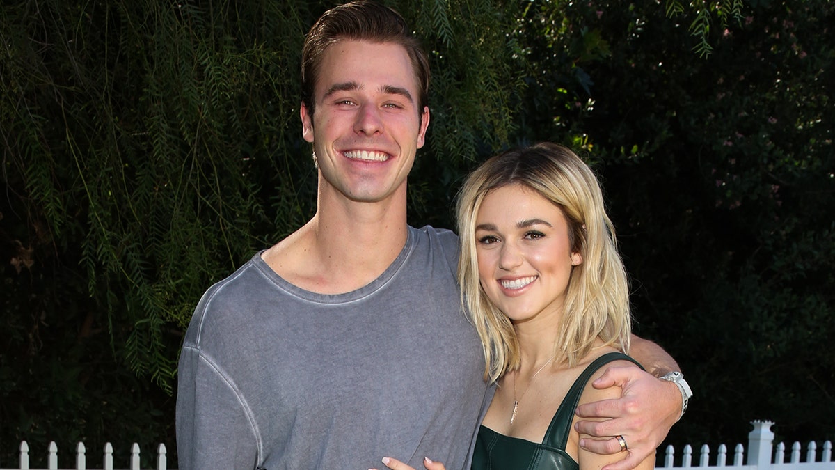 Sadie Robertson and Christian Huff at the Hallmark event