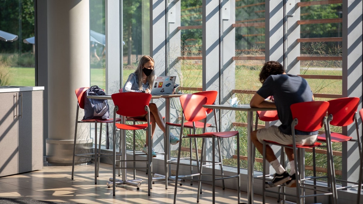 Students at the Tolley Student Center on campus at North Carolina State University in Raleigh, North Carolina, U.S.