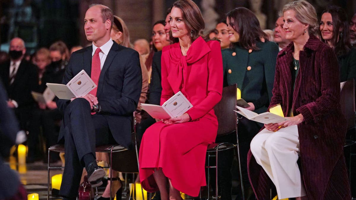 kate middleon prince william countess sophie at christmas concert 2021