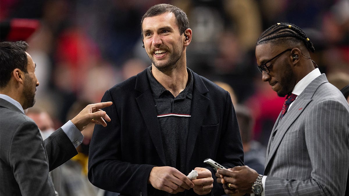 Andrew Luck at the 2022 National Championship Game