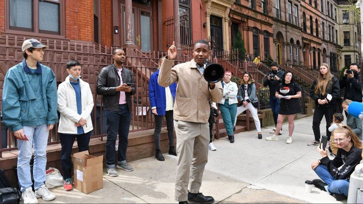 Brooklyn Councilmember Chi Osse protests