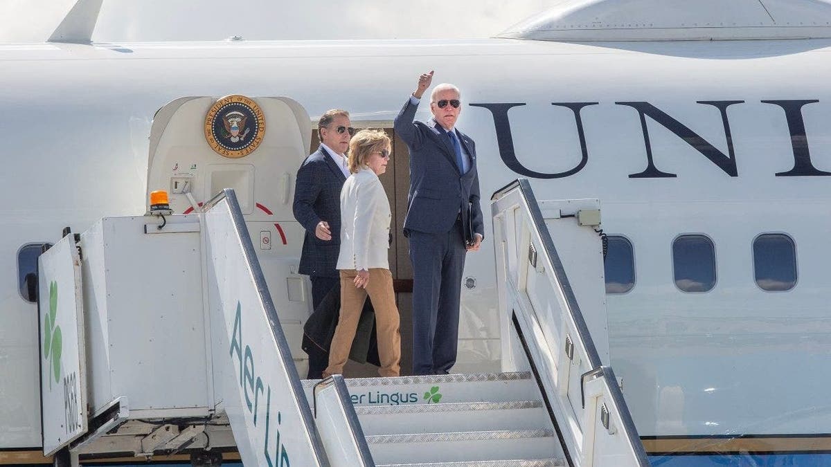 Joe Biden departs Dublin Airport