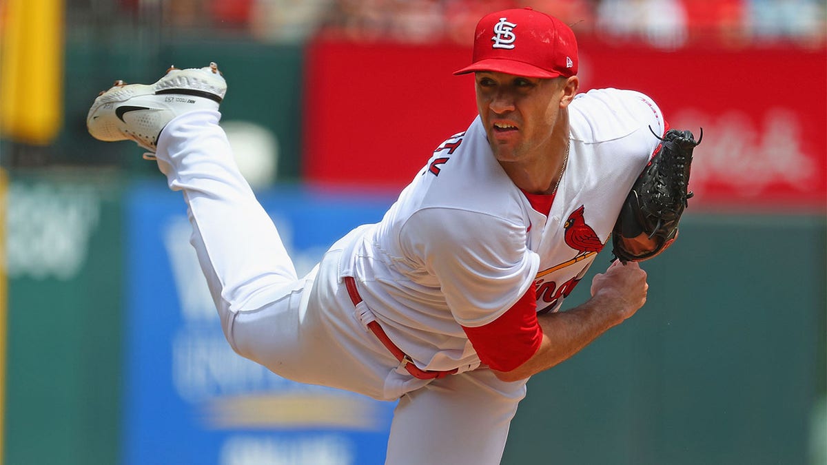 Jack Flaherty pitches against the Angels