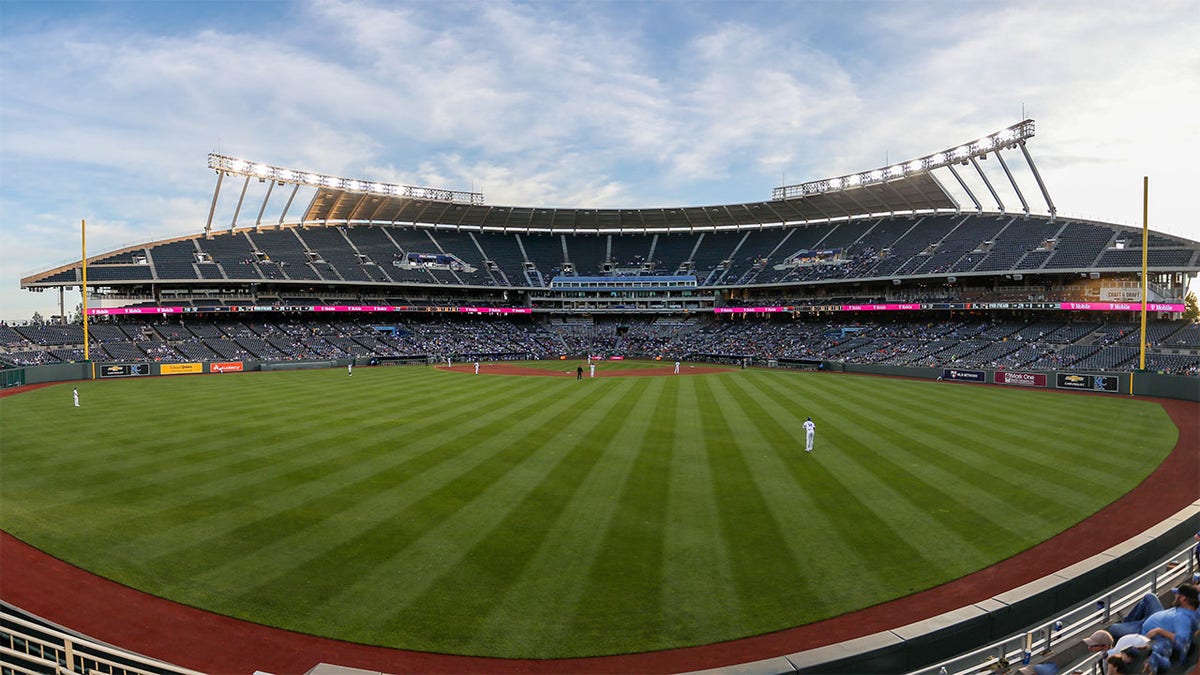 A view of Kauffman Stadium