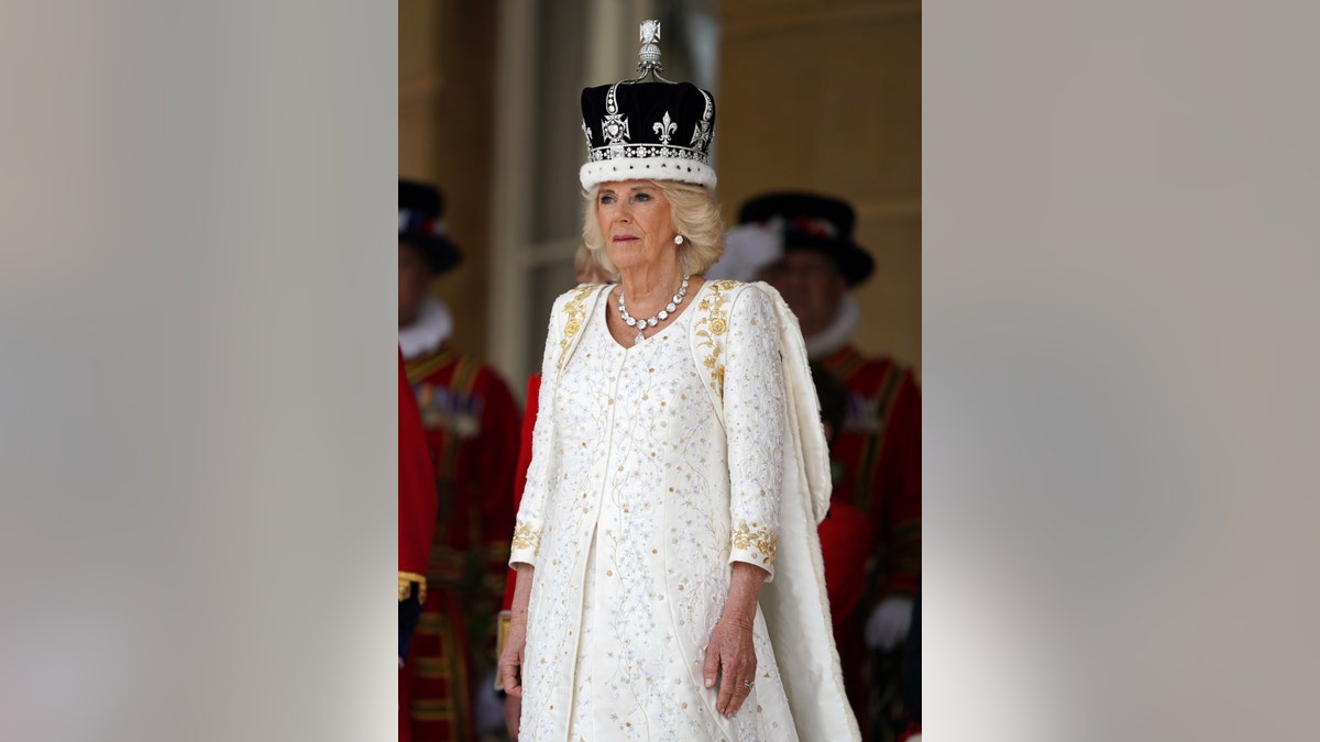 Queen Camilla coronation fashion