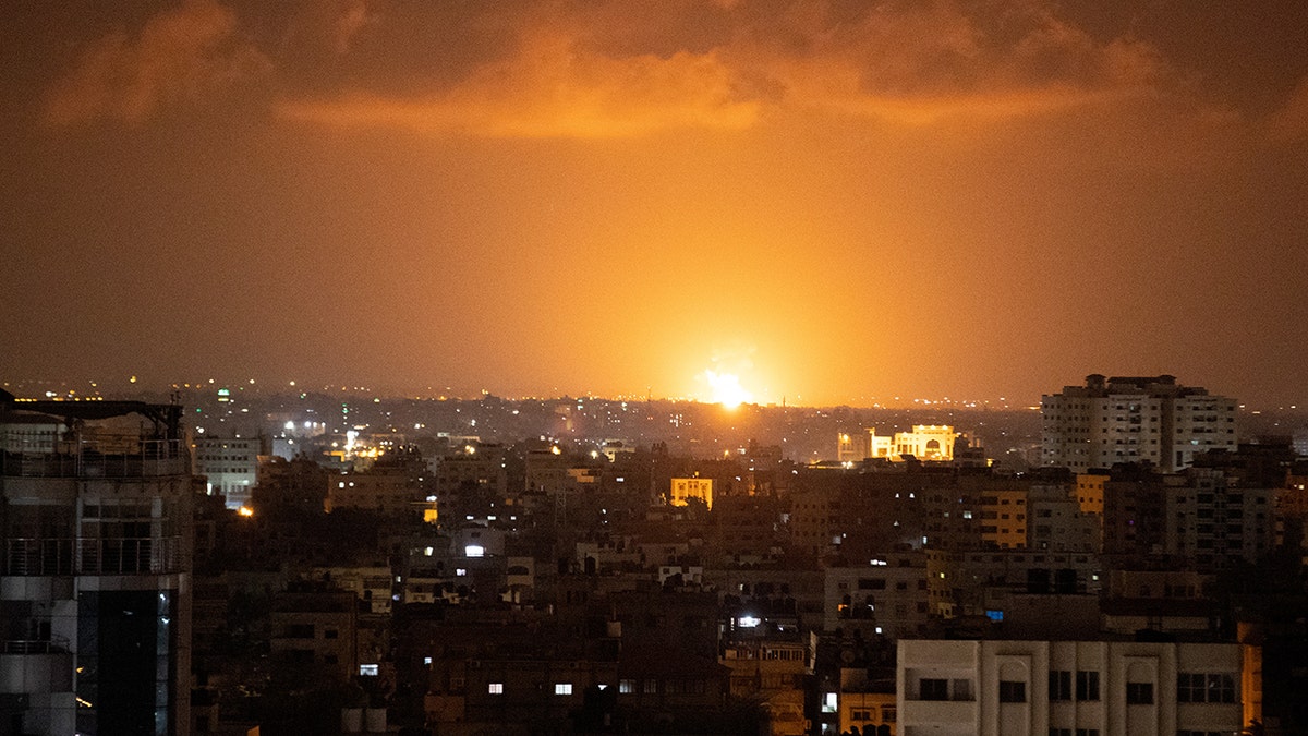 An explosion in Gaza