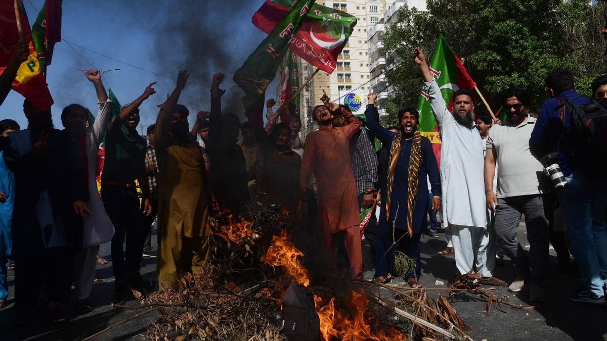 Imran Khan protests