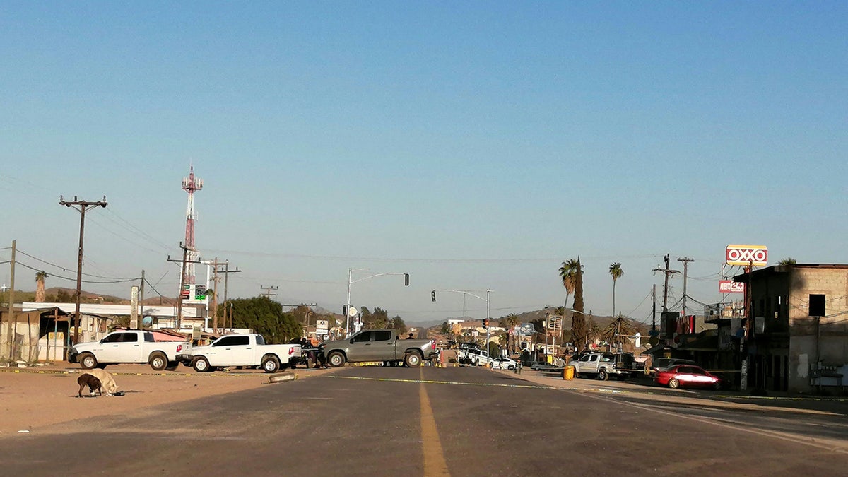 Shooting scene in the Mexican town of Ensenada