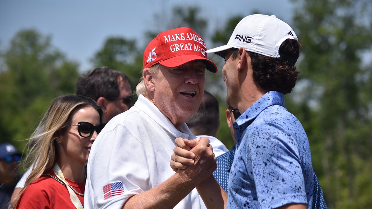 Trump on golf course