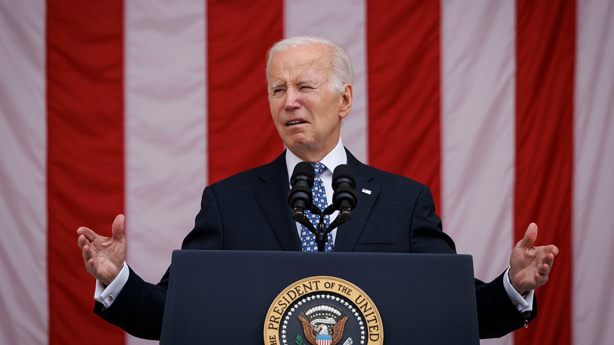 Biden at the podium 