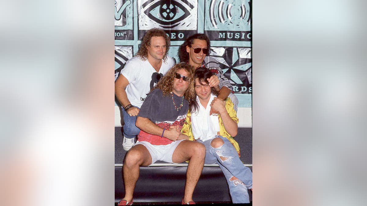 Sammy Hagar, Eddie Van Halen, Eddie's brother and drummer Alex Van Halen and bassist/vocalist Michael Anthony