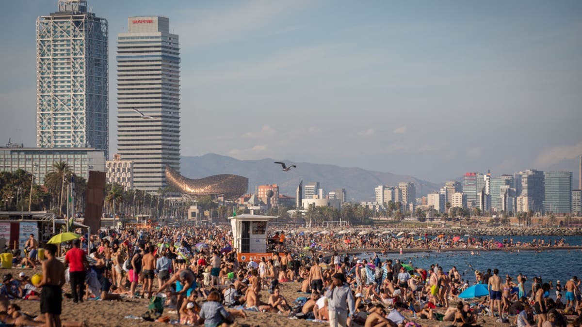 Beach in Barcelona, Spain