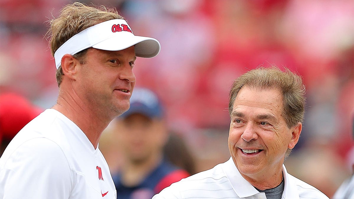 Nick Saban and Lane Kiffin talk