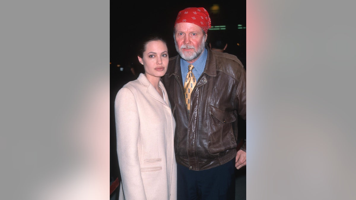 Angelina Jolie with father Jon Voight