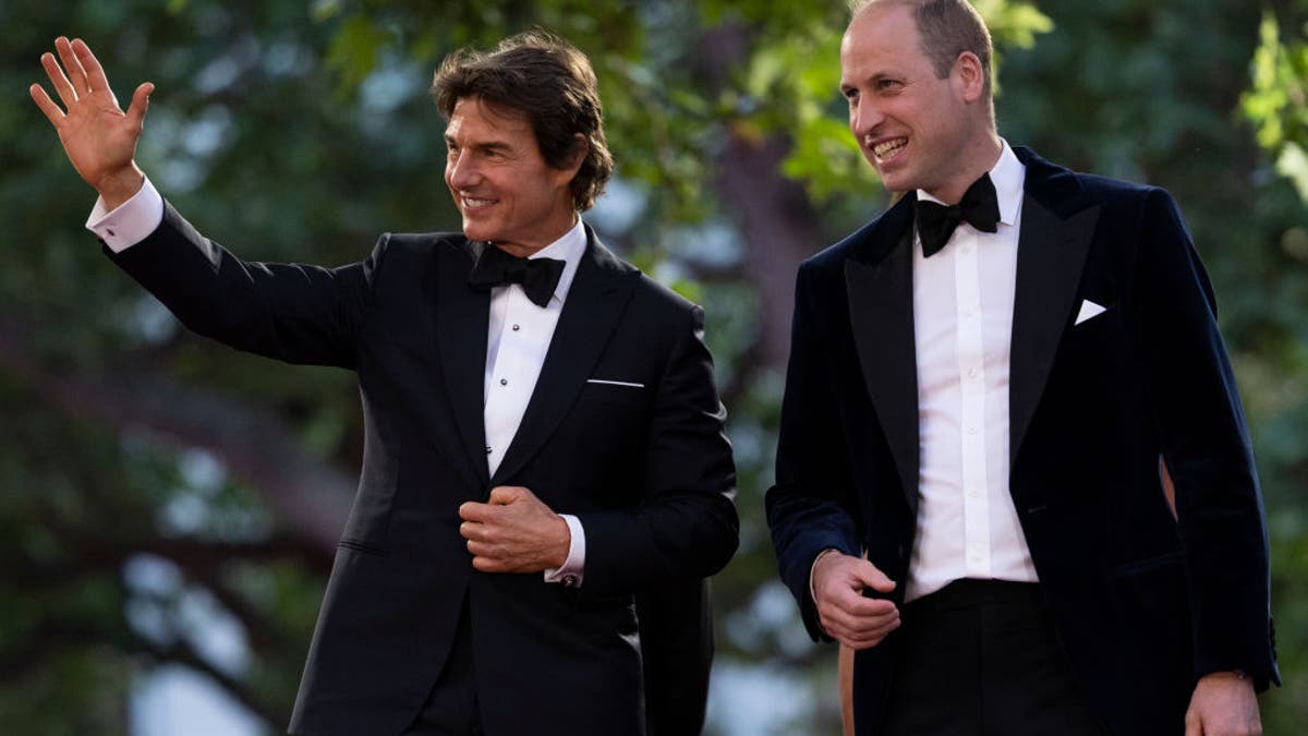 prince william laughing with tom cruise