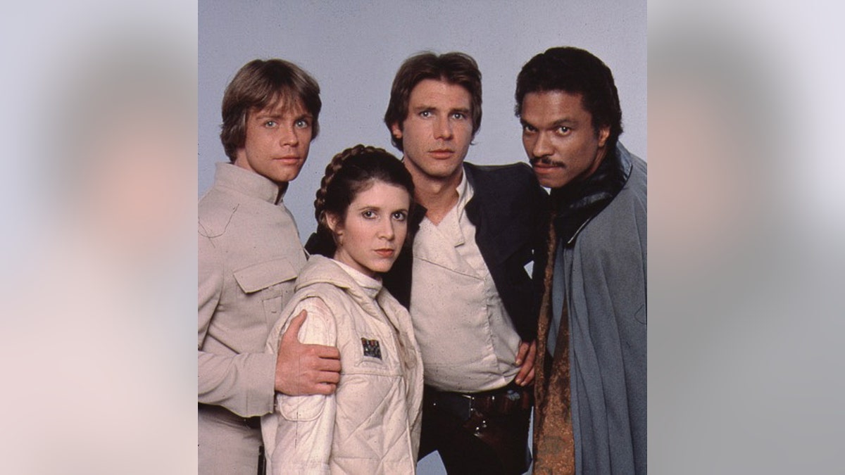 Carrie Fisher, Harrison Ford, Mark Hamill and Billy Dee Williams