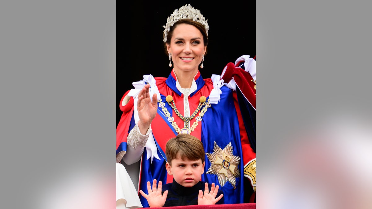 Princess Kate Prince Louis at coronation