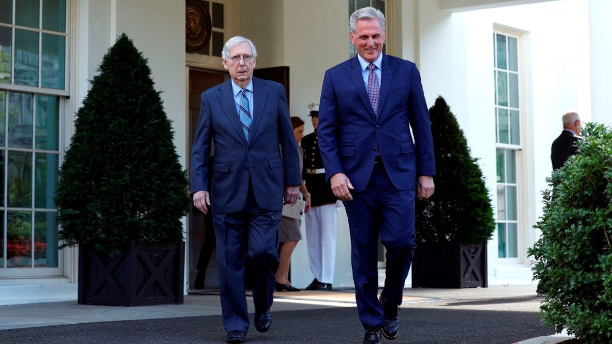 Republican leaders Kevin McCarthy and Mitch McConnell