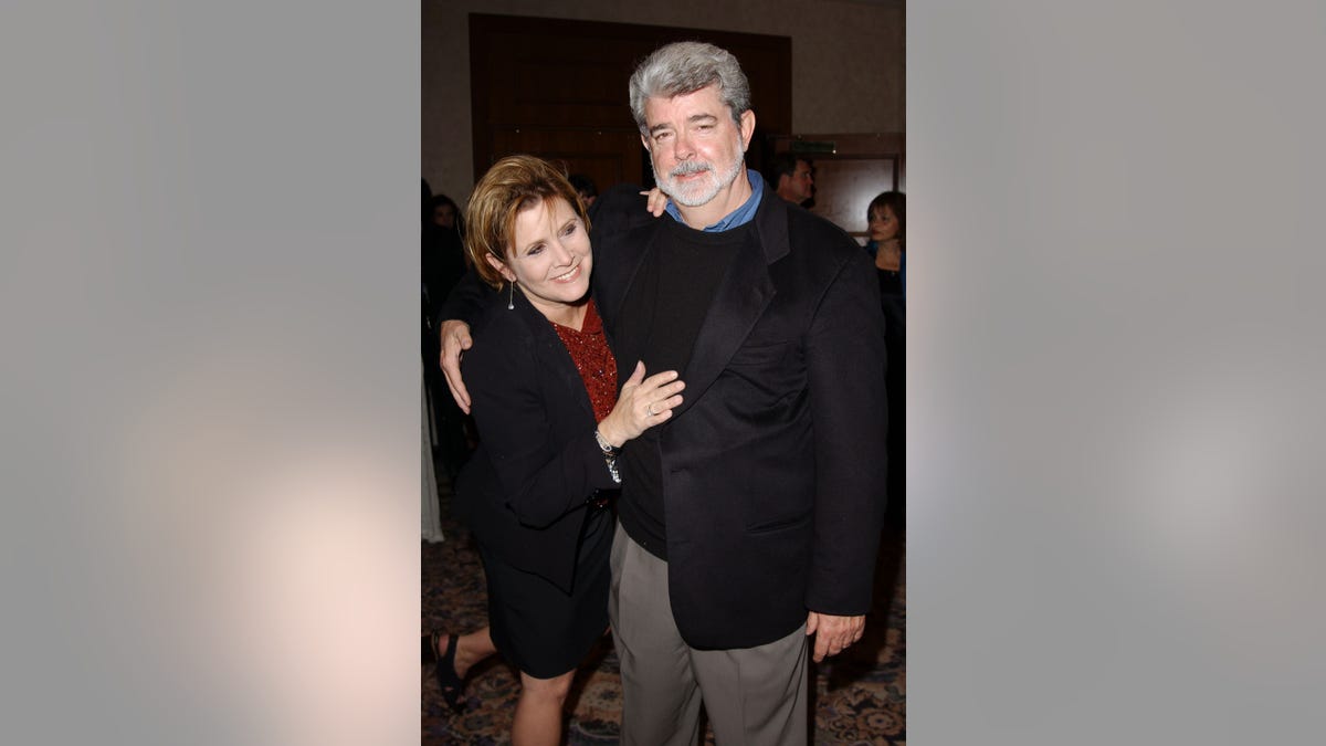 Carrie Fisher, George Lucas 2002